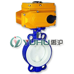 D971F46對(duì)夾式電動(dòng)襯氟蝶閥